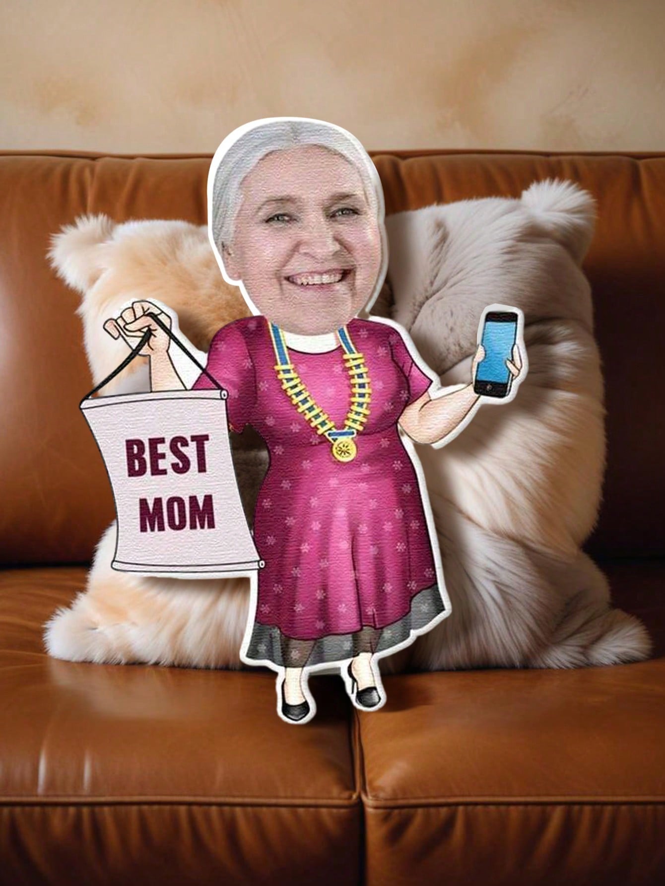 Home Textiles And Decor - 1pc Custom Face Pillow Personalized Photo