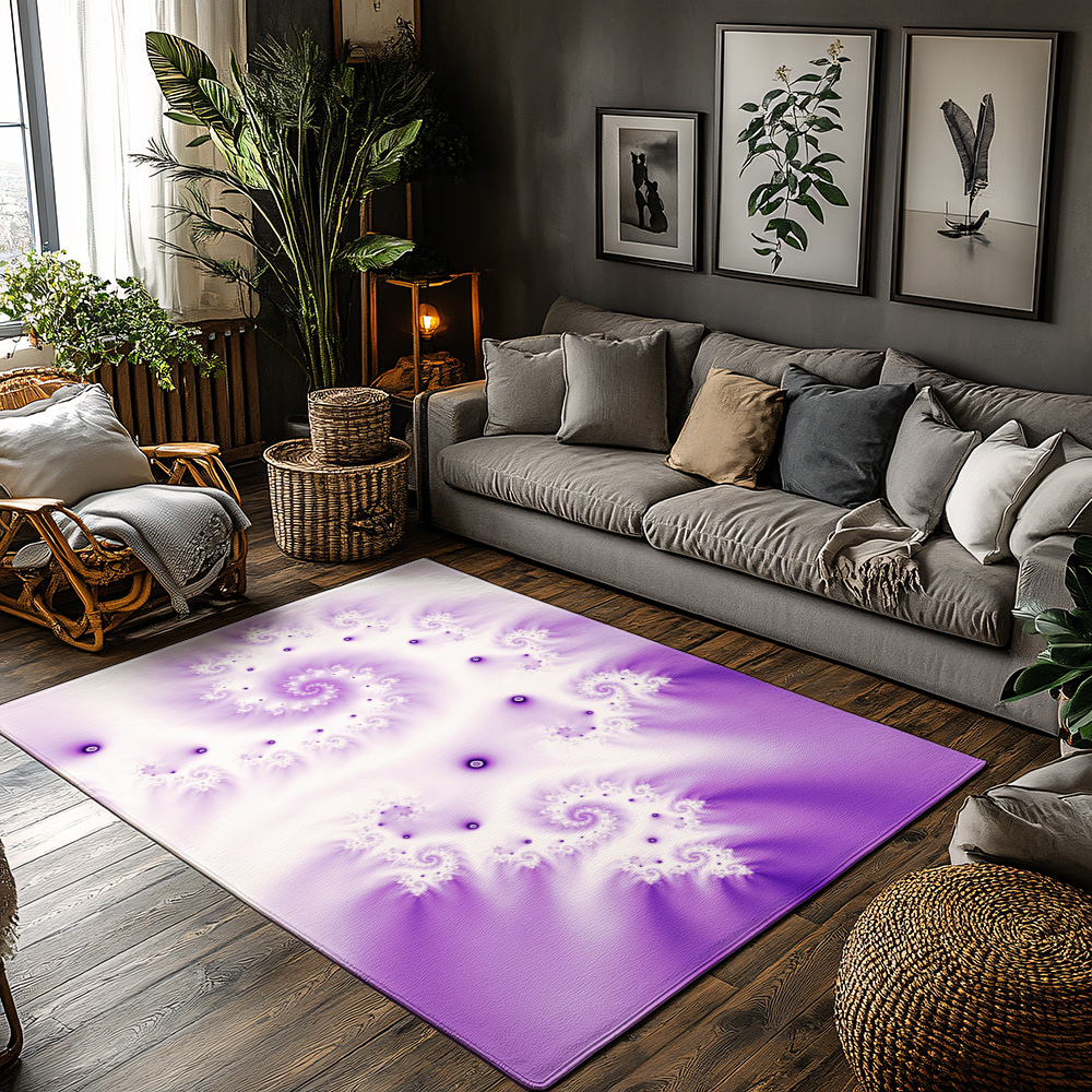 Galaxy Home Textiles - Tuniu Iridescent Abstract Spiral Galaxy Purple