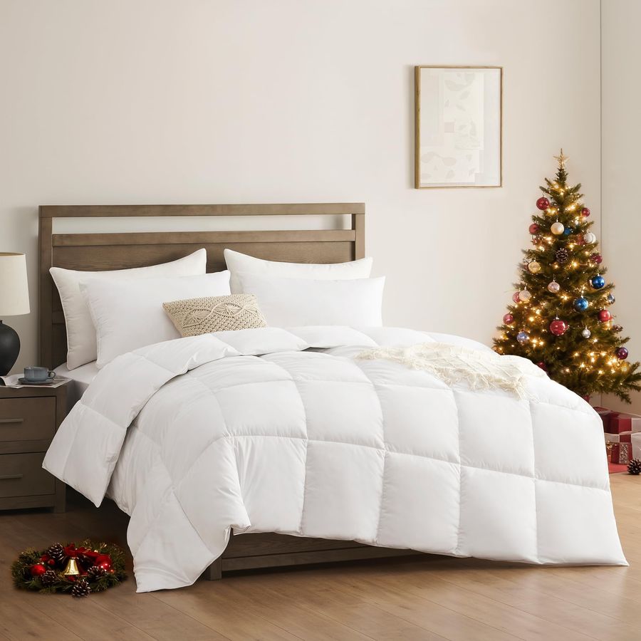 Duvet Insert White - King Duvet Insert Comforter,100 Cotton 400GSM