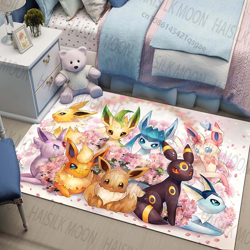 Home Textiles Luxury - Multi-Sizes Pokemon All Eeveelutions Pattern Carpets