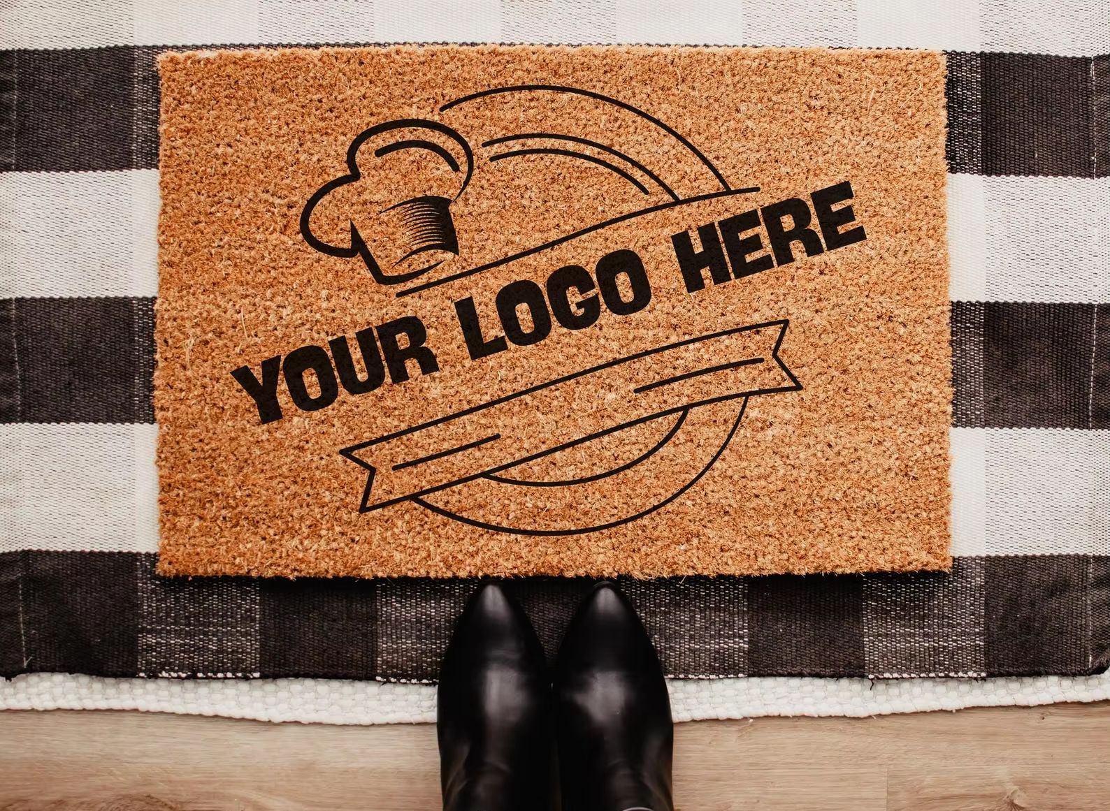 Custom Logo Doormat Coir Anti- - Home Textiles Company review and price