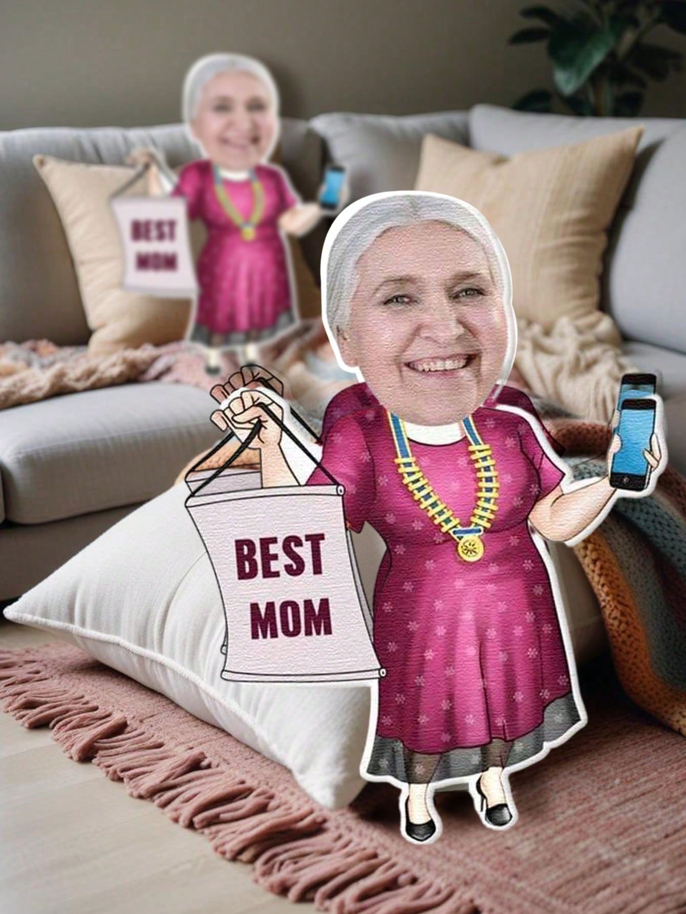 1pc Custom Face Pillow Persona - Home Textiles And Decor review and price