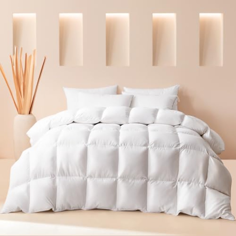 King Size Feather Down Fiber C - Duvet Insert White review and price