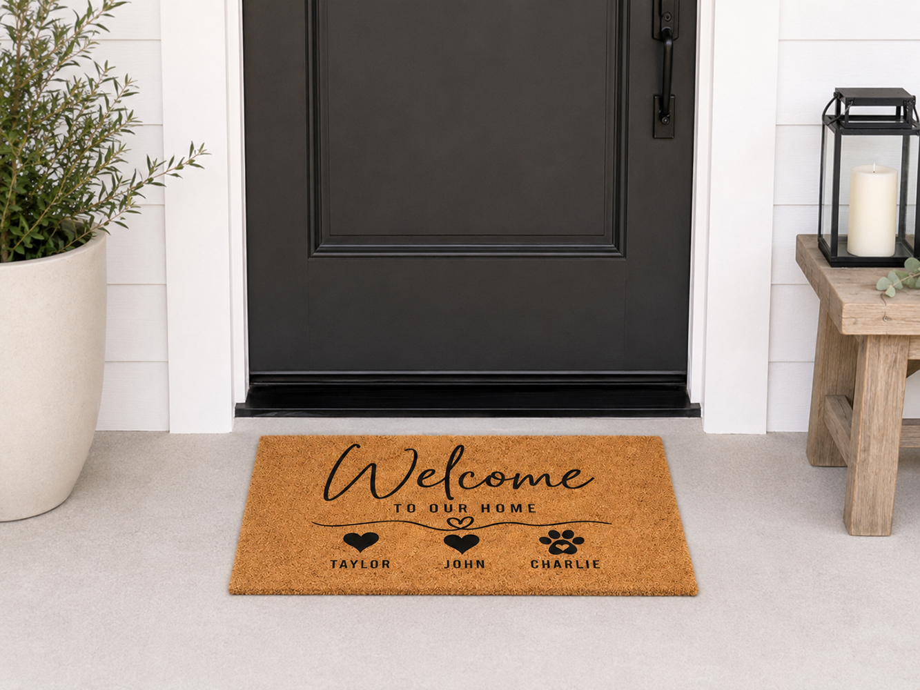 Custom Text Logo Doormat Fashi - Home Textiles Company review and price