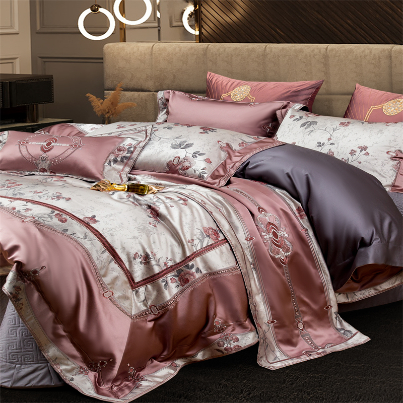 Chic Rose Flowers Jacquard Sat - Home Textiles Luxury review and price