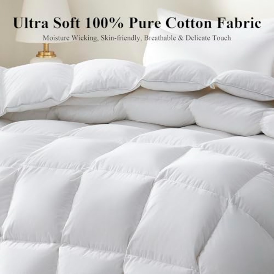 Goose Feather Down Fiber Comfo - Duvet Insert White review and price