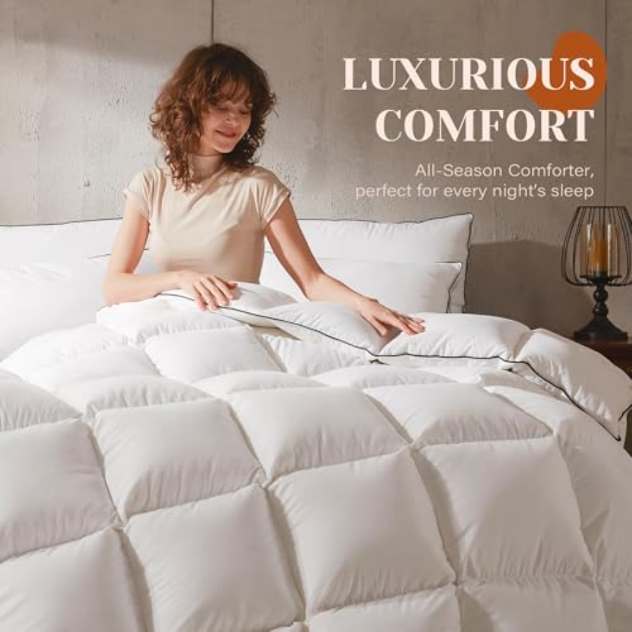 Goose Feather Down Fiber Cotto - Duvet Insert White review and price
