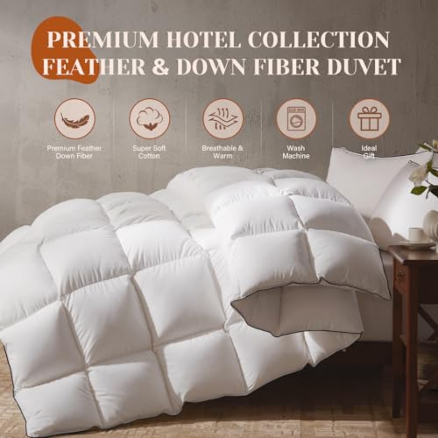 Goose Feather Down Fiber Cotto - Duvet Insert White review and price