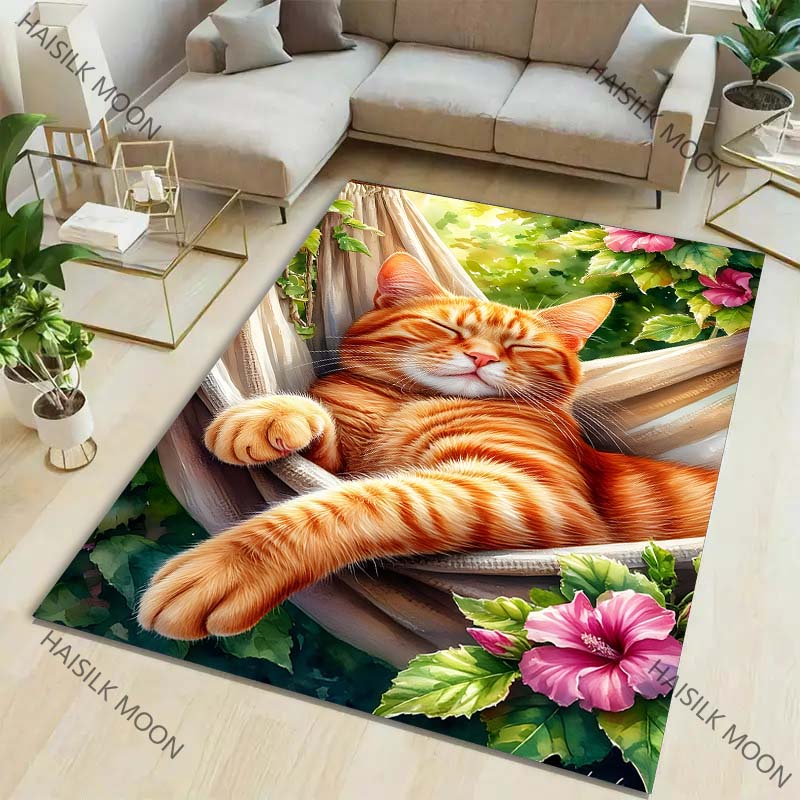 Orange Cat in The Afternoon Pa - Home Textiles Luxury review and price