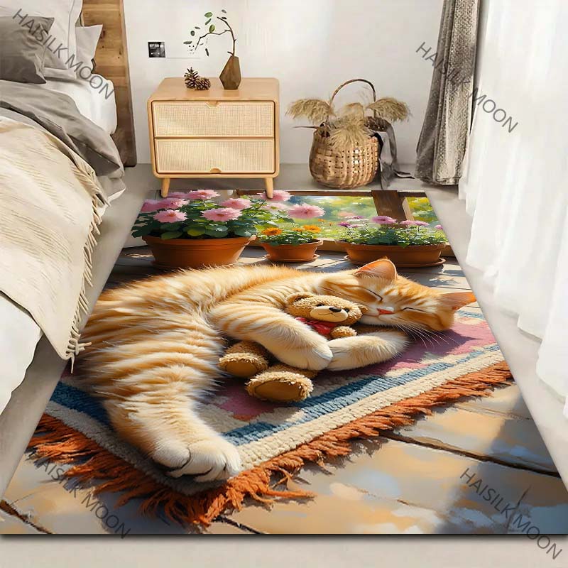 Orange Cat in The Afternoon Pa - Home Textiles Luxury review and price