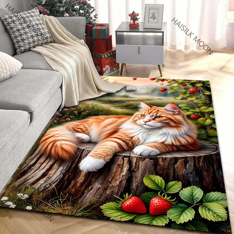 Orange Cat in The Afternoon Pa - Home Textiles Luxury review and price