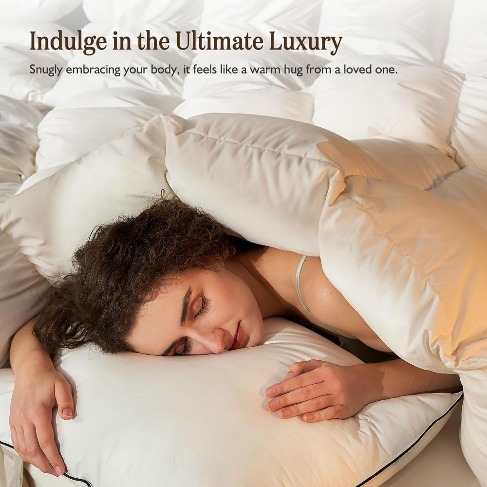 Organic Feather Down Comforter - Duvet Insert White review and price