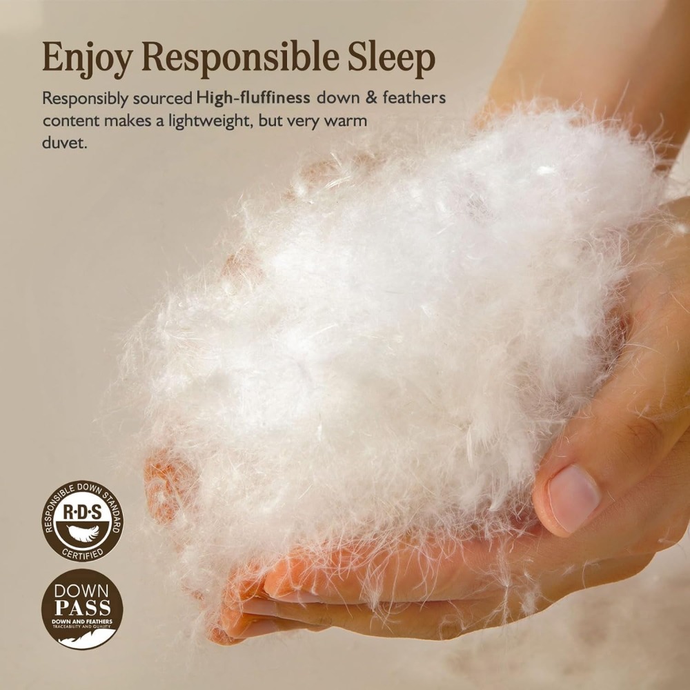 Organic Feather Down Comforter - Duvet Insert White review and price