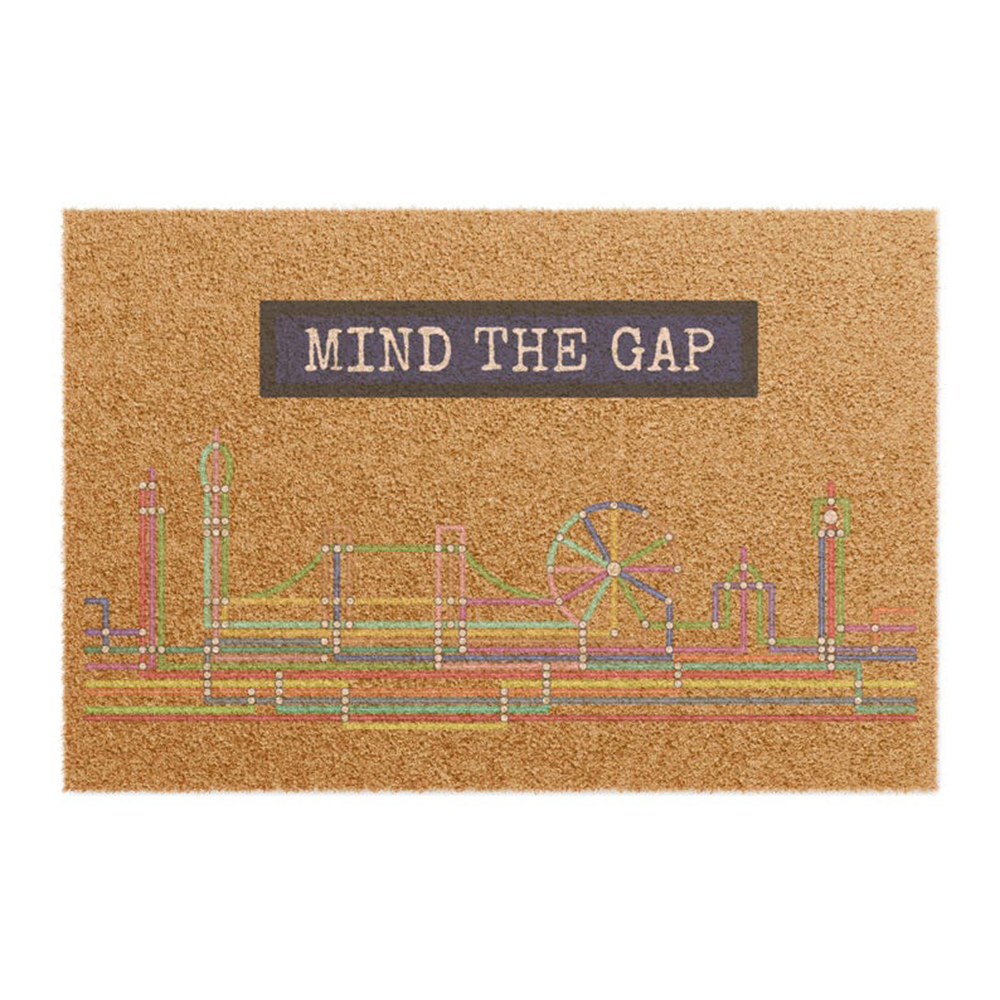 Mind The Gap Doormat Colorful  - Home Textiles London review and price