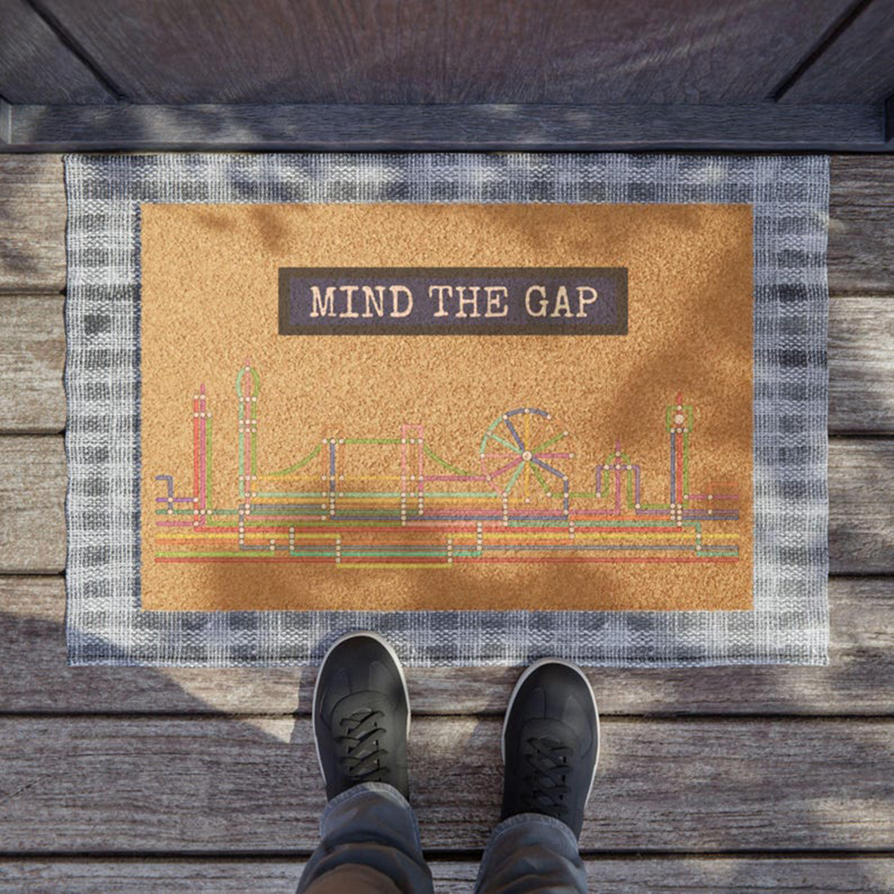 Mind The Gap Doormat Colorful  - Home Textiles London review and price