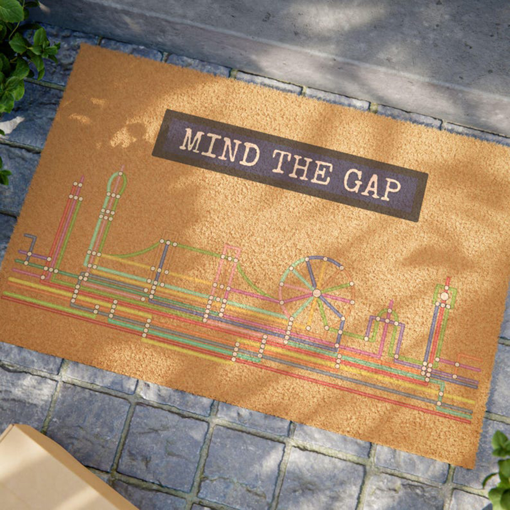 Mind The Gap Doormat Colorful  - Home Textiles London review and price