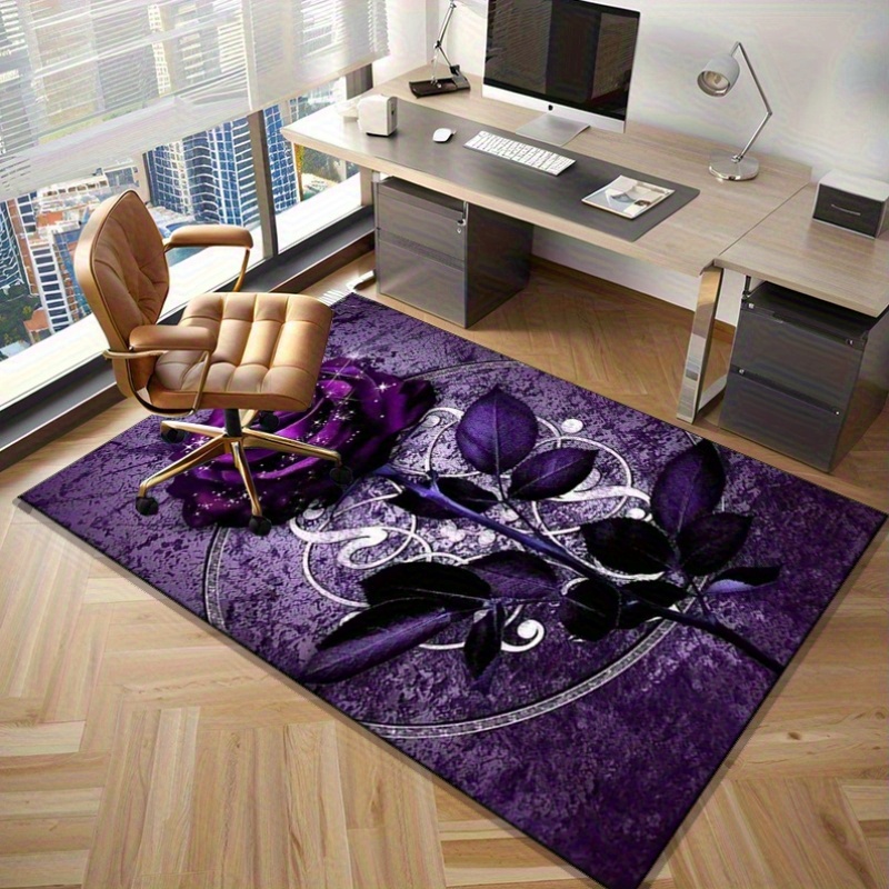 Purple Leaf Rug for Elegant Of - Home Textiles Luxury review and price