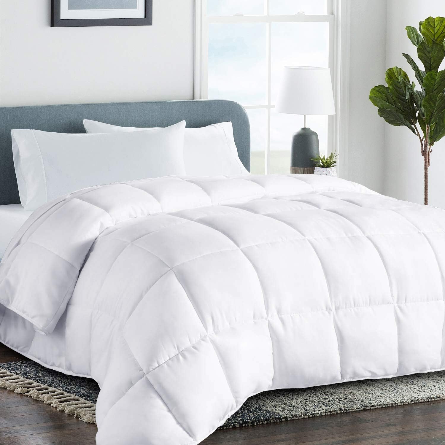 Oversized King Comforter, All- - Duvet Insert White review and price