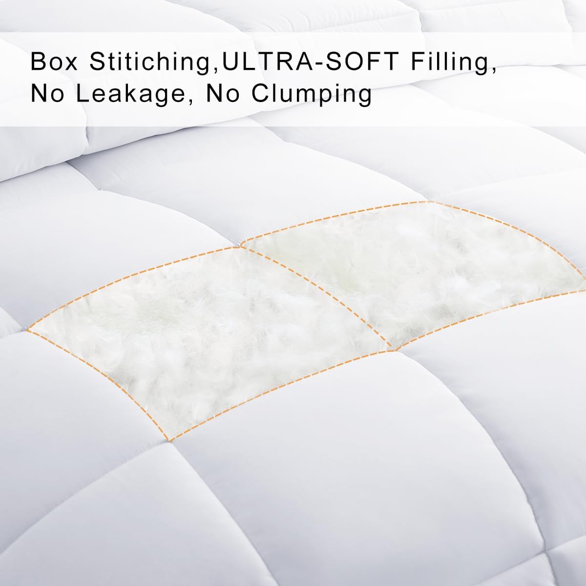 Oversized King Comforter, All- - Duvet Insert White review and price