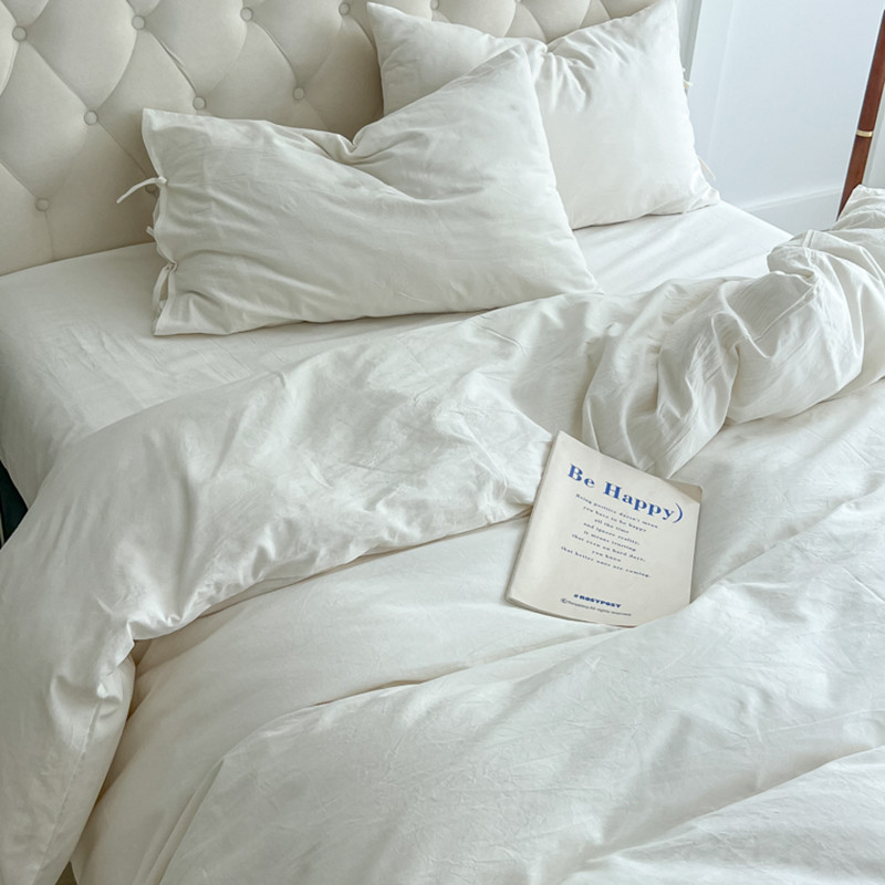 White Minimalist Comforter Cov - Home Textiles Luxury review and price