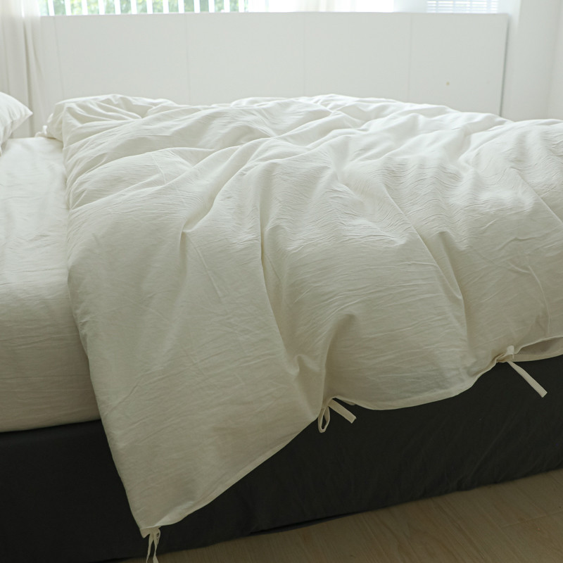 White Minimalist Comforter Cov - Home Textiles Luxury review and price