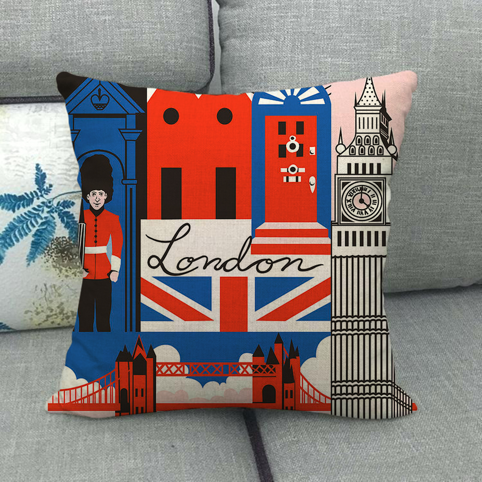 painted cityscapes of London,  - Home Textiles London review and price