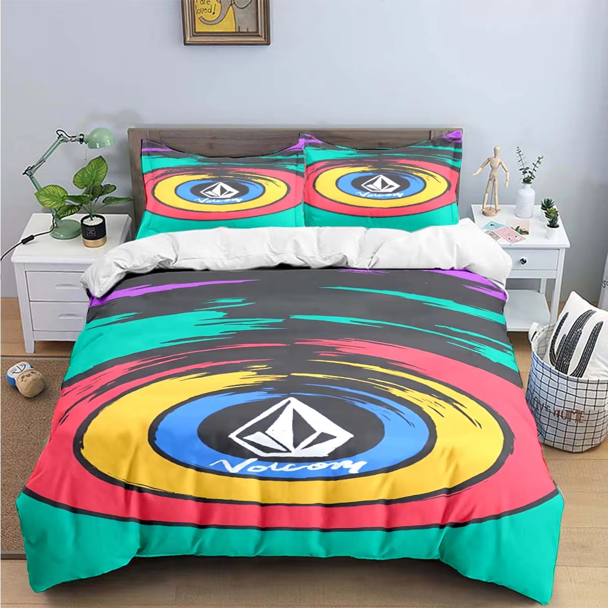 New V-VOLCOM 3d Print Bedding  - Home Textiles Luxury review and price