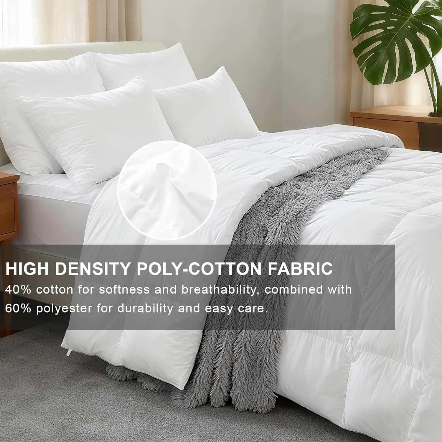 All-Season Goose Feather Down  - Duvet Insert White review and price