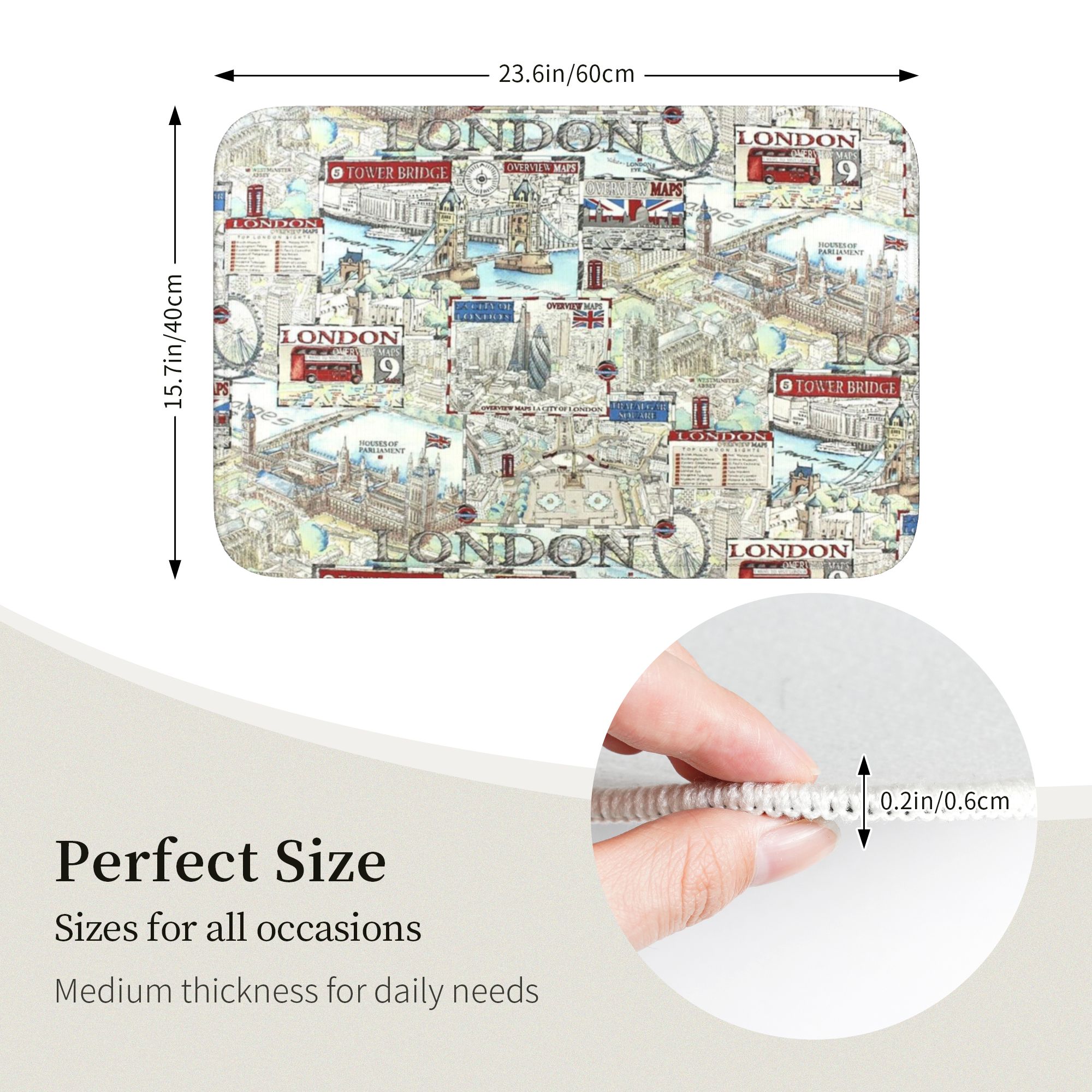 British Flag Print London Styl - Home Textiles London review and price