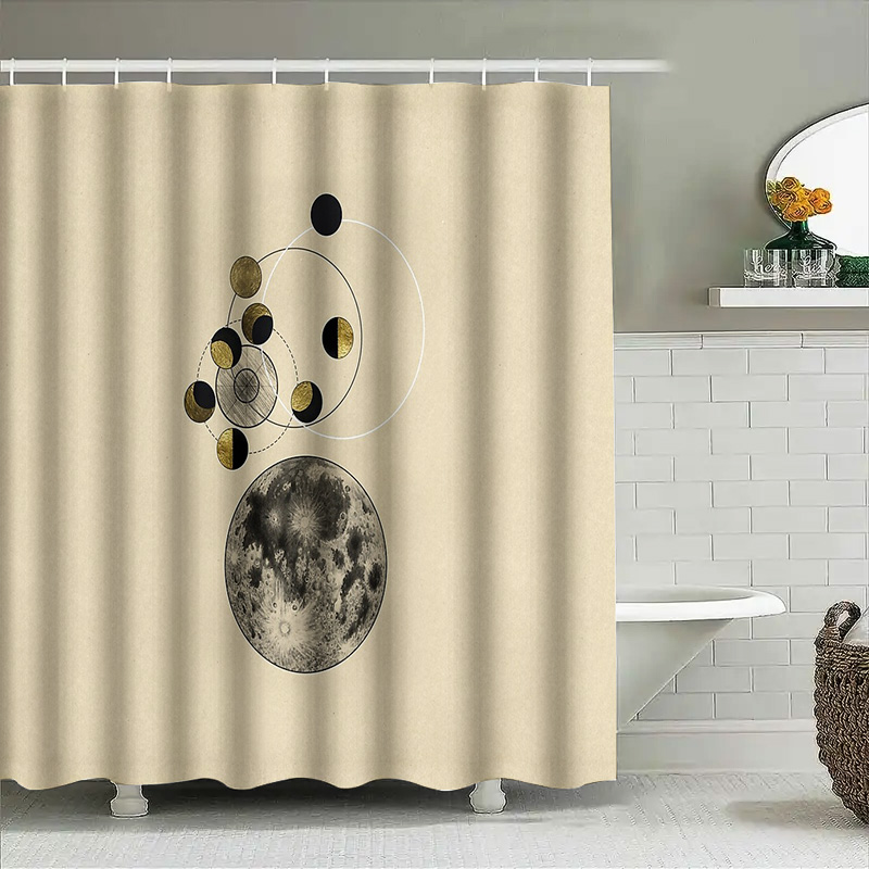 Moon Phase Shower Curtain Set  - Galaxy Home Textiles review and price